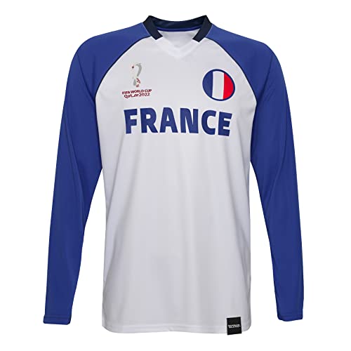 FIFA Herren Official World Cup 2022 Classic Long Sleeve-France T-Shirt, White, Small FIFA Herren Official World Cup 2022 Classic Long Sleeve-France T-Shirt, White, Small von FIFA