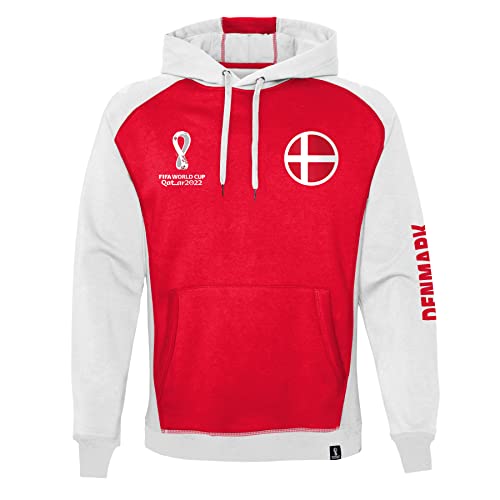 FIFA Herren Official World Cup 2022 Overhead Hoodie, Mens, Denmark, Large Kapuzenpullover, Red FIFA Herren Official World Cup 2022 Overhead Hoodie, Mens, Denmark, Large Kapuzenpullover, Red von FIFA