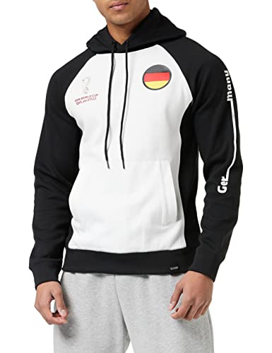 FIFA Herren Official World Cup 2022 Overhead Hoodie, Mens, Germany, Medium Kapuzenpullover, White von FIFA