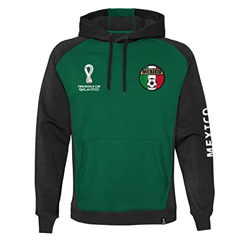 FIFA Herren Official World Cup 2022 Overhead Hoodie, Mens, Mexico, Medium Kapuzenpullover, Green von FIFA