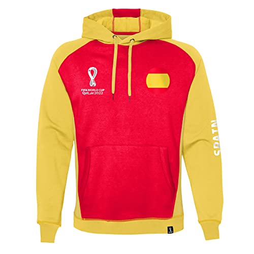 FIFA Herren Official World Cup 2022 Overhead Hoodie, Mens, Spain, Small Kapuzenpullover, Red von FIFA