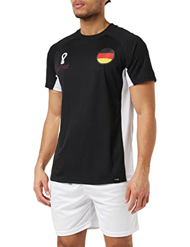 FIFA Herren Official Fifa World Cup 2022 Side Panel T-shirt - Germany T Shirt, Schwarz, S EU von FIFA