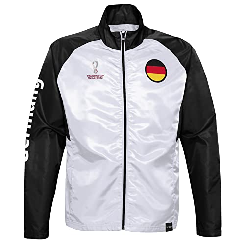 FIFA Herren Offizielle Wm 2022 Trainingsjacke-Deutschland, Weiß/Schwarz, XL FIFA Herren Offizielle Wm 2022 Trainingsjacke-Deutschland, Weiß/Schwarz, XL von FIFA