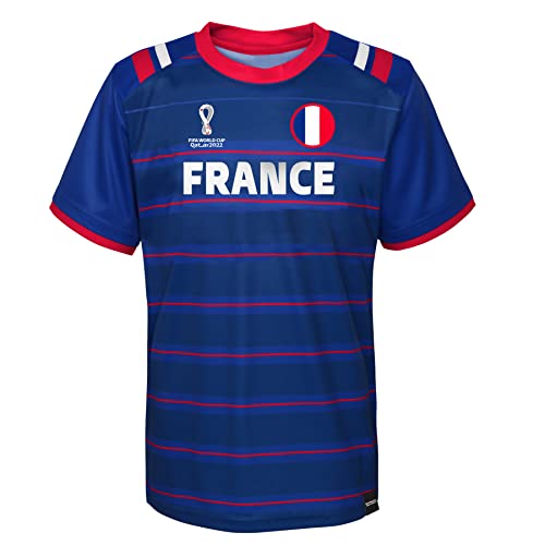 FIFA Herren Offizielle Weltmeisterschaft 2022 Classic Short Sleeve – Frankreich T-Shirt, Blau, XXL FIFA Herren Offizielle Weltmeisterschaft 2022 Classic Short Sleeve – Frankreich T-Shirt, Blau, XXL von FIFA