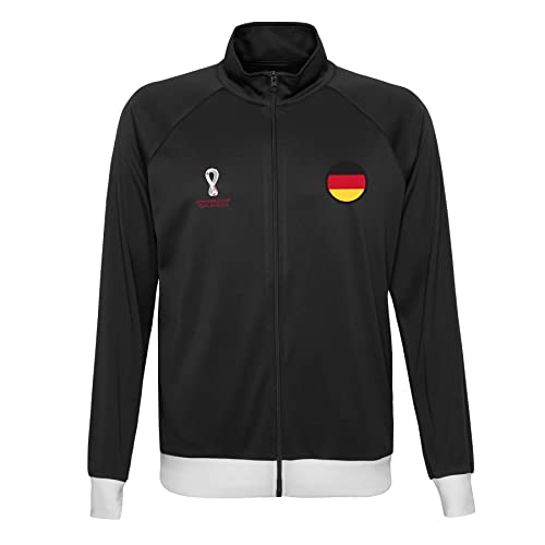 FIFA Herren Offizielle Weltmeisterschaft 2022 Trainingsjacke Deutschland, Schwarz, L von FIFA