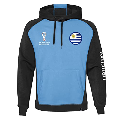 FIFA Herren Offizieller World Cup 2022 Overhead Hoodie Kapuzen-Sweatshirt, Babyblau, XL FIFA Herren Offizieller World Cup 2022 Overhead Hoodie Kapuzen-Sweatshirt, Babyblau, XL von FIFA