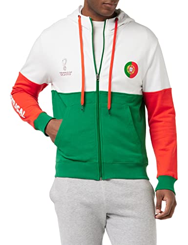 FIFA Herren Offizieller World Cup 2022 Overhead Hoodie Kapuzen-Sweatshirt, Rot/Grau, L von FIFA