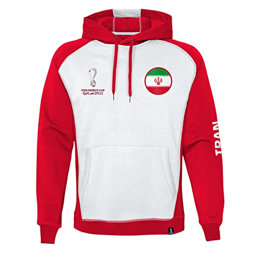 FIFA Herren Offizieller World Cup 2022 Overhead Hoodie Kapuzen-Sweatshirt, Weiß, S FIFA Herren Offizieller World Cup 2022 Overhead Hoodie Kapuzen-Sweatshirt, Weiß, S von FIFA