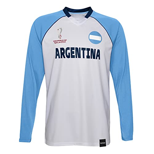 FIFA Jungen Official Fifa World Cup 2022 Classic Long Sleeve - Argentina T Shirt, Blau, 4 Jahre EU von FIFA