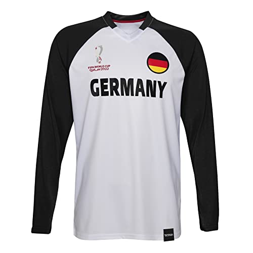 FIFA Jungen Official Fifa World Cup 2022 Classic Long Sleeve - Germany T Shirt, Weiß, 4 Jahre EU von FIFA