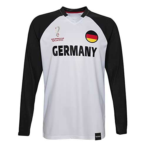 FIFA Jungen Official World Cup 2022 Classic Long Sleeve-Germany T-Shirt, White, X-Large von FIFA