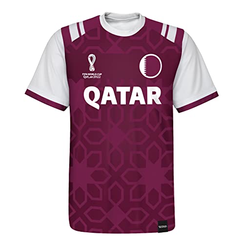 FIFA Jungen Official World Cup 2022 Classic Short Sleeve-Qatar T-Shirt, Red, X-Large FIFA Jungen Official World Cup 2022 Classic Short Sleeve-Qatar T-Shirt, Red, X-Large von FIFA