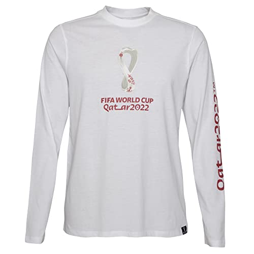 FIFA Jungen Official World Cup 2022 Long Sleeve Tee T-Shirt, White, Large FIFA Jungen Official World Cup 2022 Long Sleeve Tee T-Shirt, White, Large von FIFA