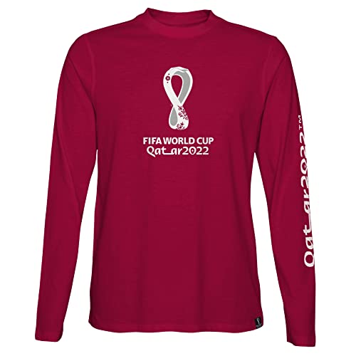 FIFA Jungen Official Fifa World Cup 2022 Long Sleeve Teee T Shirt, Rot, 5 Jahre EU von FIFA