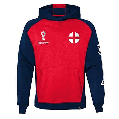 FIFA Jungen Official World Cup 2022 Overhead Hoodie, Jugend, Portugal, 18-20 Jahre Kapuzenpullover, Rot, von FIFA