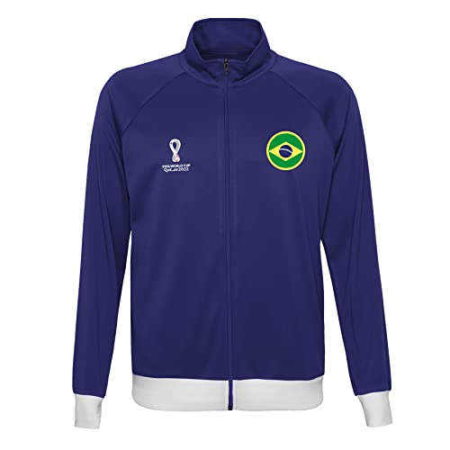 FIFA Jungen Official World Cup 2022 Tracksuit Jacket, Youth, Brazil, Age 13-15 Track, Blue, X-Large, 12-13 von FIFA