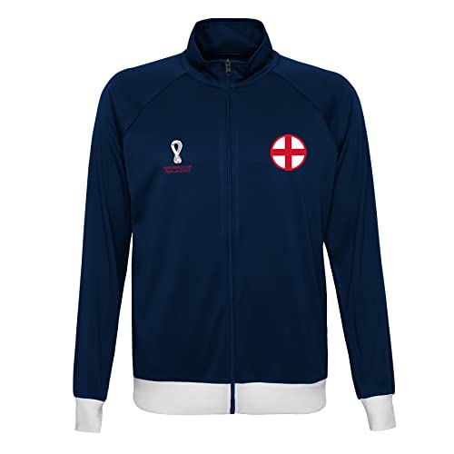 FIFA Jungen Official World Cup 2022 Tracksuit Jacket, Youth, England, Age 10-12 Track, Blue, Medium, 9-10 von FIFA
