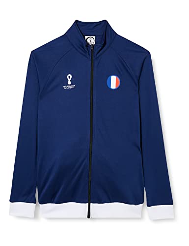 FIFA Jungen Official World Cup 2022 Tracksuit Jacket, Youth, France, Age 10-12 Track, Blue, Medium, 9-10 von FIFA