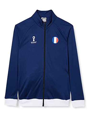 FIFA Jungen Official World Cup 2022 Tracksuit Jacket, Youth, France, Age 8-10 Track, Blue, Small, 8-9 von FIFA