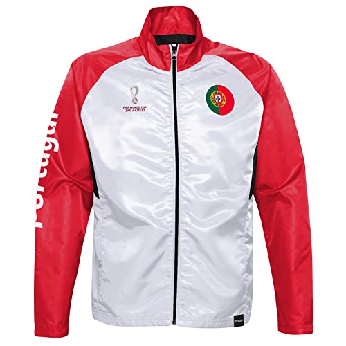 FIFA Jungen Official World Cup 2022 Training Jacket, Youth, Portugal, Age 12-13 Track, Red, Large, 10-12 von FIFA