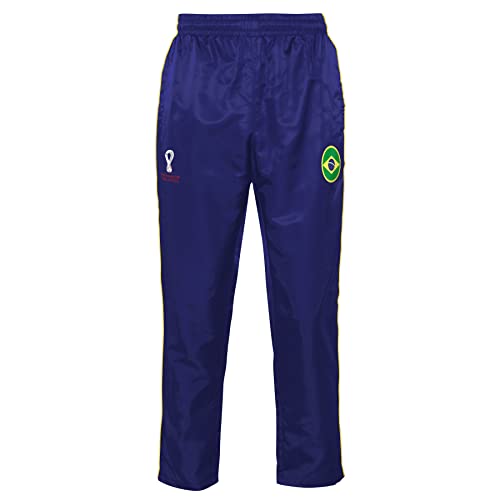 FIFA Jungen Offizielle World Cup 2022 Trainingshose Fußball-Brasilien, Blau, 104 FIFA Jungen Offizielle World Cup 2022 Trainingshose Fußball-Brasilien, Blau, 104 von FIFA