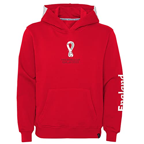 FIFA Mädchen Official World Cup 2022 Hoodie, Girls, England, Team Colours, Age 12-13 Kapuzenpullover, Red, Large, 10-12 von FIFA