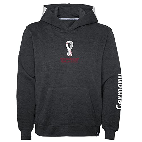FIFA Mädchen Official World Cup 2022 Hoodie, Girls, Germany, Team Colours, Age 12-13 Kapuzenpullover, Grey, Large, 10-12 FIFA Mädchen Official World Cup 2022 Hoodie, Girls, Germany, Team Colours, Age 12-13 Kapuzenpullover, Grey, Large, 10-12 von FIFA