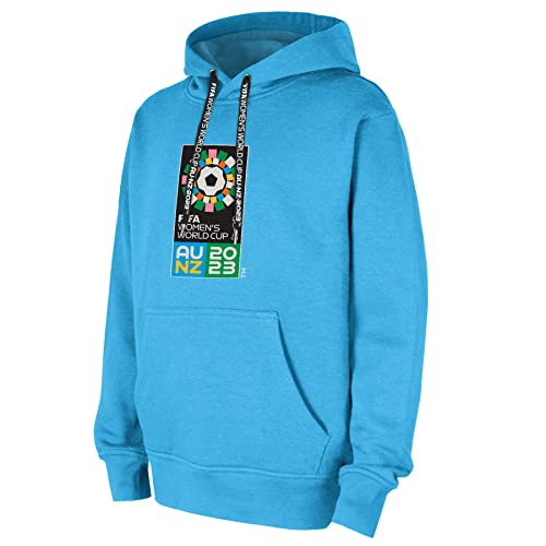 FIFA Offizielle Frauenfußball-Weltmeisterschaft 2023 Hoodie für Erwachsene, Blau, Mittel von FIFA