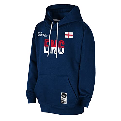 FIFA Offizielle Frauenfußball-Weltmeisterschaft 2023 Hoodie für Erwachsene, England, Marine, Medium von FIFA