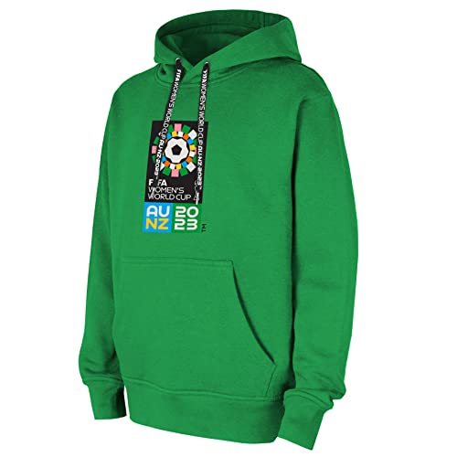 FIFA Offizielle Frauenfußball-Weltmeisterschaft 2023 Hoodie für Erwachsene, Grün, Mittel von FIFA