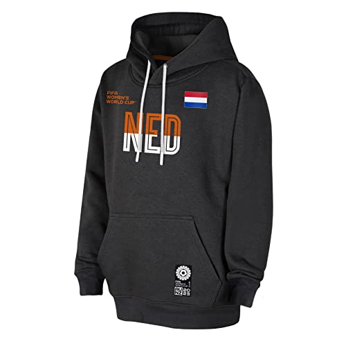 FIFA Offizielle Frauenfußball-Weltmeisterschaft 2023 Hoodie für Erwachsene, Niederlande, Schwarz, X-Large FIFA Offizielle Frauenfußball-Weltmeisterschaft 2023 Hoodie für Erwachsene, Niederlande, Schwarz, X-Large von FIFA