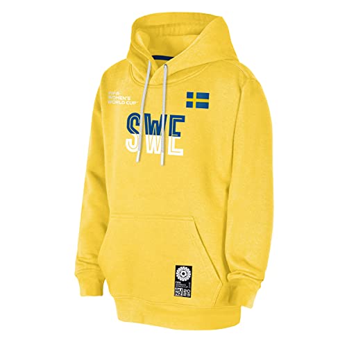 FIFA Offizielle Frauenfußball-Weltmeisterschaft 2023 Hoodie für Erwachsene, Schweden, Gelb, Groß von FIFA