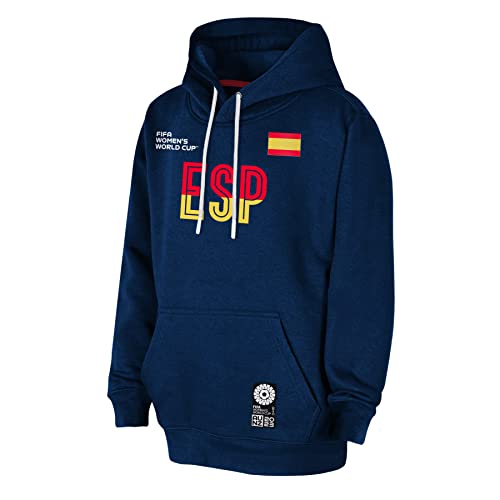 FIFA Offizielle Frauenfußball-Weltmeisterschaft 2023 Hoodie für Erwachsene, Spanien, Marine, X-Large von FIFA