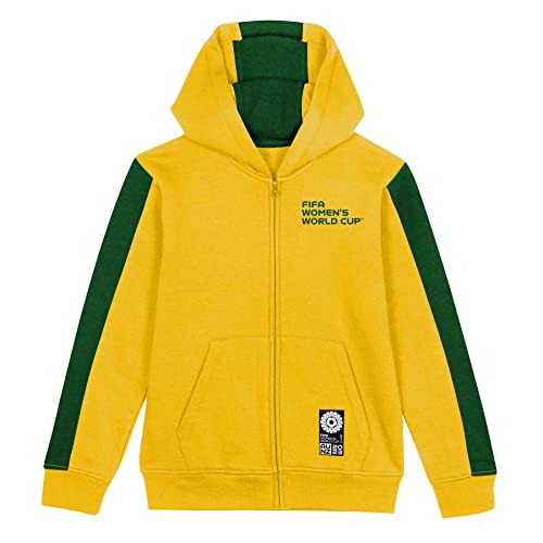 FIFA Offizielle Frauenfußball-Weltmeisterschaft 2023 Jugendmannschaft Zipped Hoodie, Australien, Gold, 10-12 Jahre von FIFA