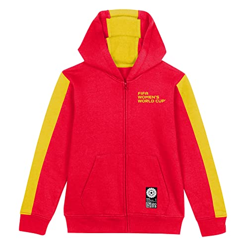 FIFA Offizielle Frauenfußball-Weltmeisterschaft 2023 Jugendmannschaft Zipped Hoodie, China, Rot, 10-12 Jahre von FIFA