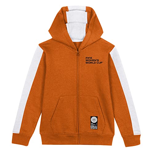 FIFA Offizielle Frauenfußball-Weltmeisterschaft 2023 Jugendmannschaft Zipped Hoodie, Niederlande, Orange, 10-12 Jahre von FIFA