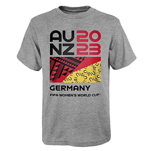 Offizielles Fan-T-Shirt für Erwachsene bei der Frauenfussball-Weltmeisterschaft 2023, Deutschland, Grau, X-Large von FIFA