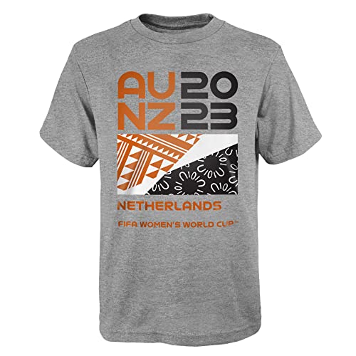 Offizielles Fan-T-Shirt für Erwachsene bei der Frauenfussball-Weltmeisterschaft 2023, Niederlande, Grau, Groß Offizielles Fan-T-Shirt für Erwachsene bei der Frauenfussball-Weltmeisterschaft 2023, Niederlande, Grau, Groß von FIFA