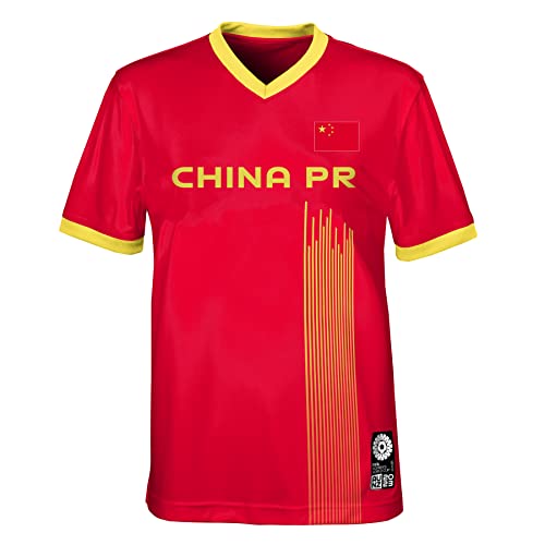 FIFA Offizielles Trikot der Frauenfussball-Weltmeisterschaft 2023, China, Rot, 5-6 Jahre von FIFA