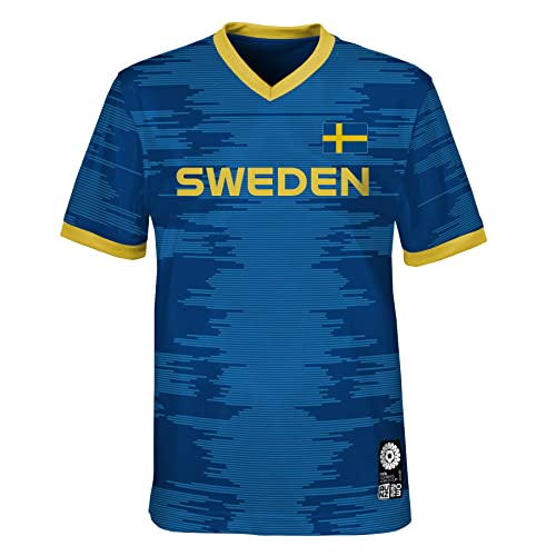 FIFA Offizielles Trikot der Frauenfussball-Weltmeisterschaft 2023, Schweden, Blau, 7 Jahre FIFA Offizielles Trikot der Frauenfussball-Weltmeisterschaft 2023, Schweden, Blau, 7 Jahre von FIFA