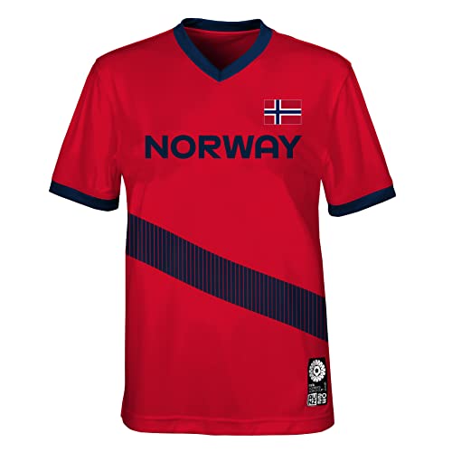 FIFA Offizielles Trikot der Frauenfussball-Weltmeisterschaft 2023 für Erwachsene, Norwegen, Rot, X-Large FIFA Offizielles Trikot der Frauenfussball-Weltmeisterschaft 2023 für Erwachsene, Norwegen, Rot, X-Large von FIFA