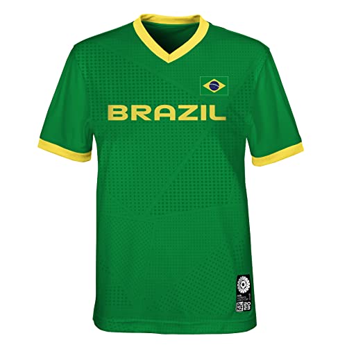 FIFA Offizielles Trikot der Jugendmannschaft der Frauenfussball-Weltmeisterschaft 2023, Brasilien, Grün, 10-12 Jahre von FIFA
