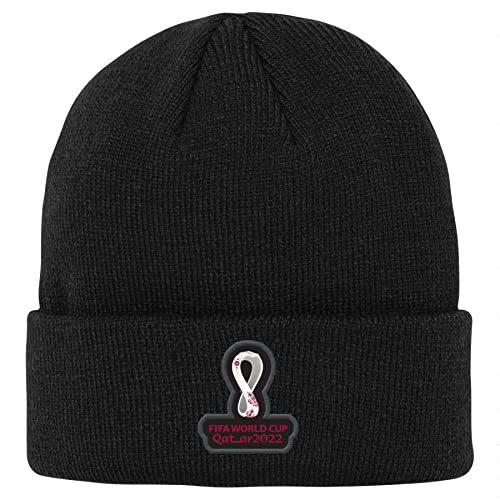 FIFA Unisex Kinder Event-strickbündchen Beanie, Schwarz, Einheitsgröße von FIFA