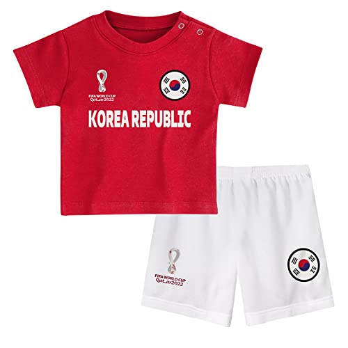 FIFA Unisex Kinder Official World Cup 2022 Tee & Short Set, Toddlers, South Korea, Team Colours, Age 3, Red, Medium FIFA Unisex Kinder Official World Cup 2022 Tee & Short Set, Toddlers, South Korea, Team Colours, Age 3, Red, Medium von FIFA
