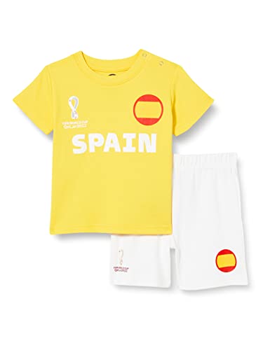 FIFA Unisex Kinder Official World Cup 2022 Tee & Short Set, Toddlers, Spain, Alternate Colours, Age 2, Yellow, Small FIFA Unisex Kinder Official World Cup 2022 Tee & Short Set, Toddlers, Spain, Alternate Colours, Age 2, Yellow, Small von FIFA