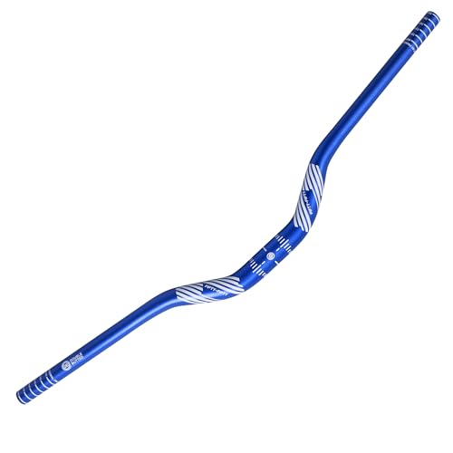 FIFTY-FIFTY MTB Lenker 31,8 Riser, Aluminiumlegierung Fahrradlenker, Mountainbike lenker 31,8mm Durchmesser 780mm Breit (Blau, 50mm Rise) von FIFTY-FIFTY