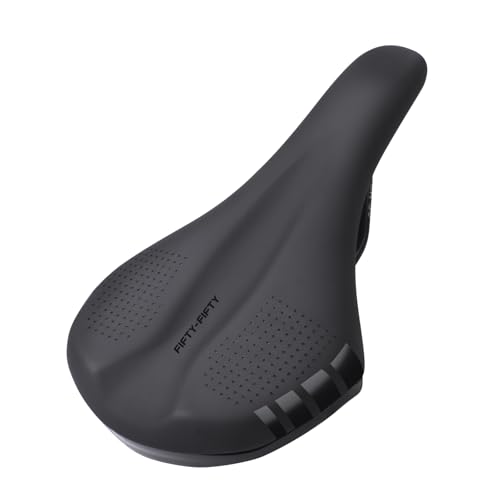 FIFTY-FIFTY MTB Sattel, Komfortabler Memory Foam Fahrradsattel, Leicht Wasserdichter Fahrrad Sattel für Herren und Damen, Kompatibel mit MTB, Rennrad FIFTY-FIFTY MTB Sattel, Komfortabler Memory Foam Fahrradsattel, Leicht Wasserdichter Fahrrad Sattel für Herren und Damen, Kompatibel mit MTB, Rennrad von FIFTY-FIFTY