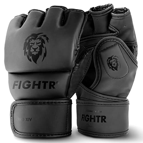 FIGHTR® Profi MMA Handschuhe für Grappling Sparring Training, Kickboxen Kampfsport Muay Thai Boxsack Sandsack Pratzen Boxen | für Männer und Frauen inkl. Tragetasche … von FIGHTR