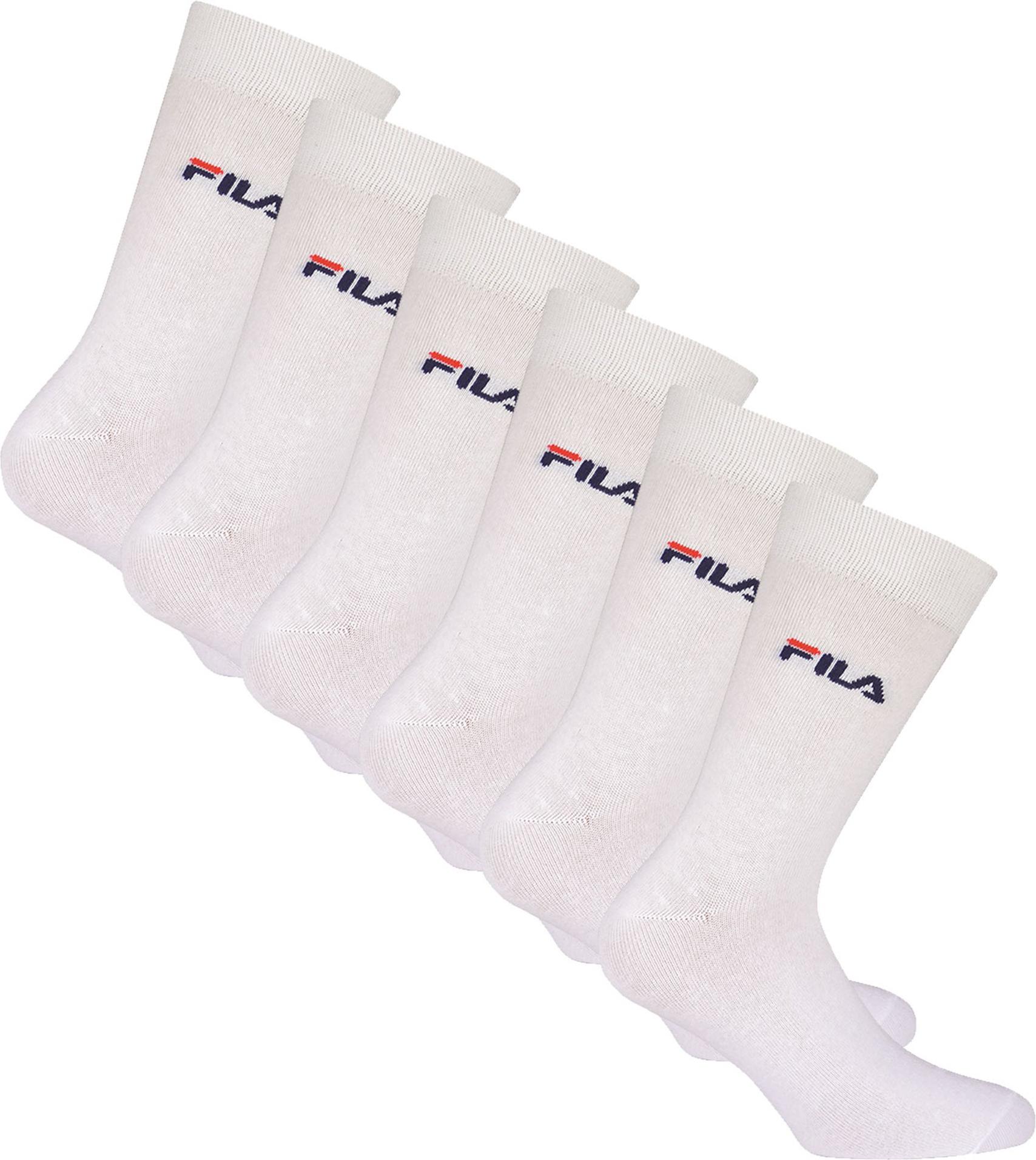 FILA, Herren, Socken, Socken Sportlich Bequem sitzend, Weiss, (6er Pack, 43 - 46) von FILA