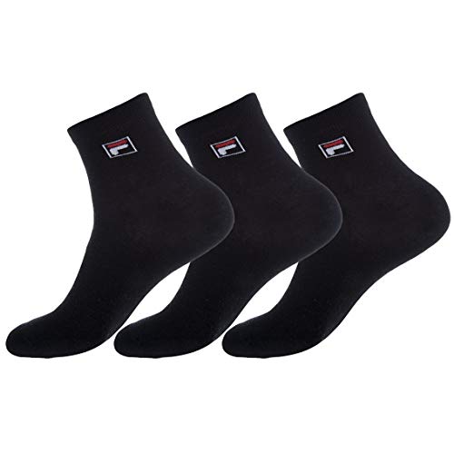 FILA Unisex Quarter Socken, Schwarz, 39-42 EU FILA Unisex Quarter Socken, Schwarz, 39-42 EU von FILA